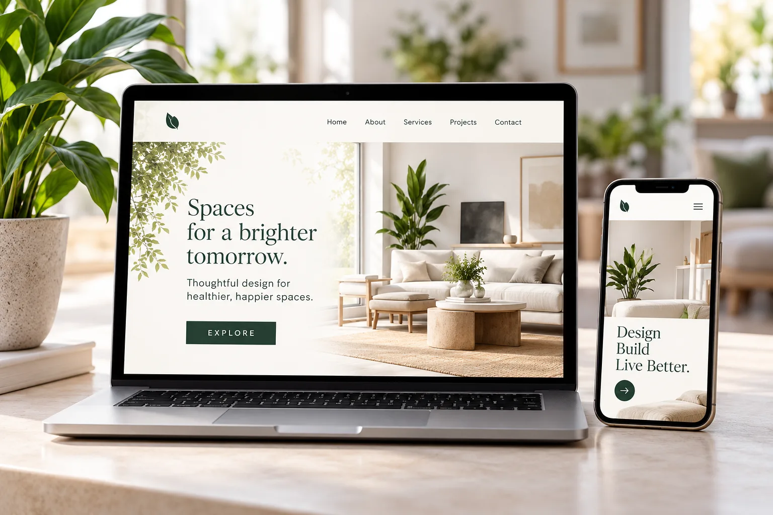 Illustrative web design preview